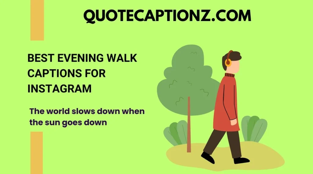 Best Evening Walk Captions for Instagram