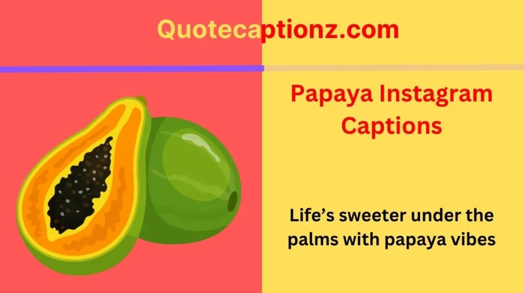 Papaya Instagram Captions