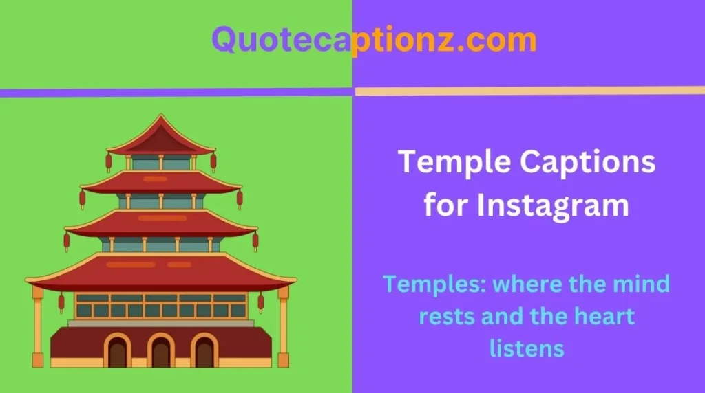 Temple Captions for Instagram