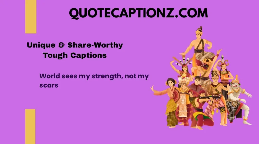 World sees my strength, not my scars