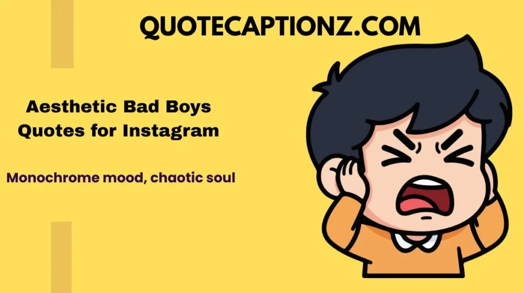 Aesthetic Bad Boys Quotes for Instagram