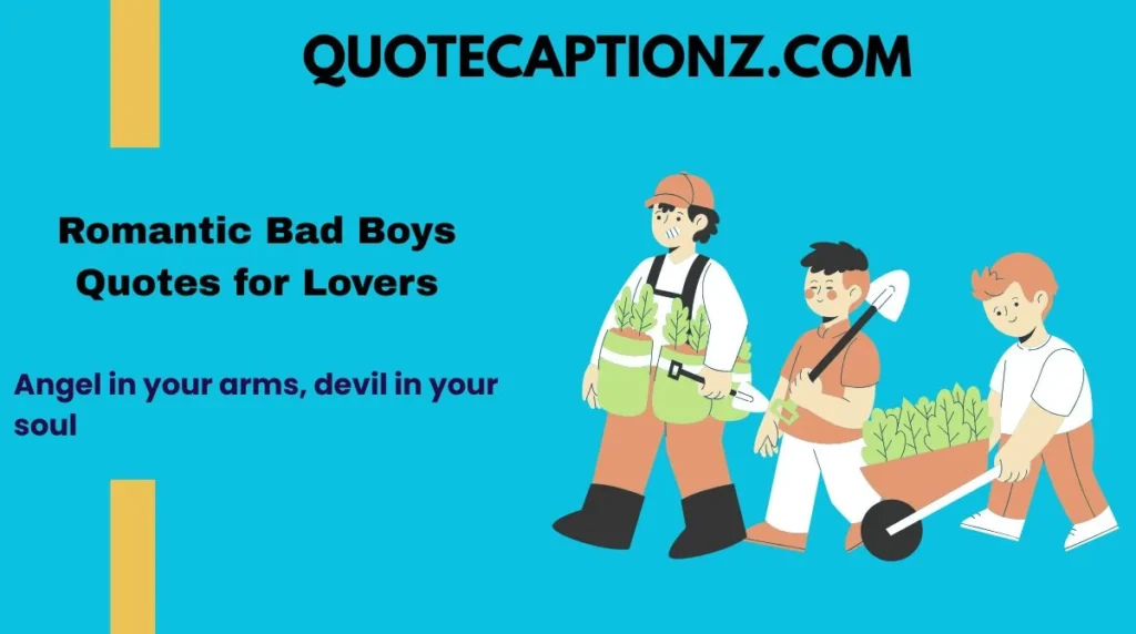 Romantic Bad Boys Quotes for Lovers
