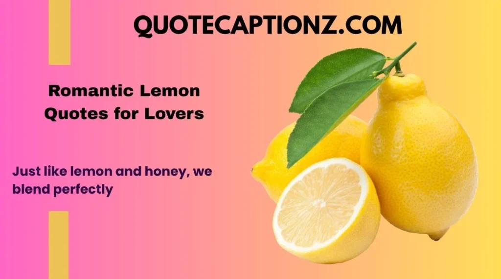 Romantic Lemon Quotes for Lovers