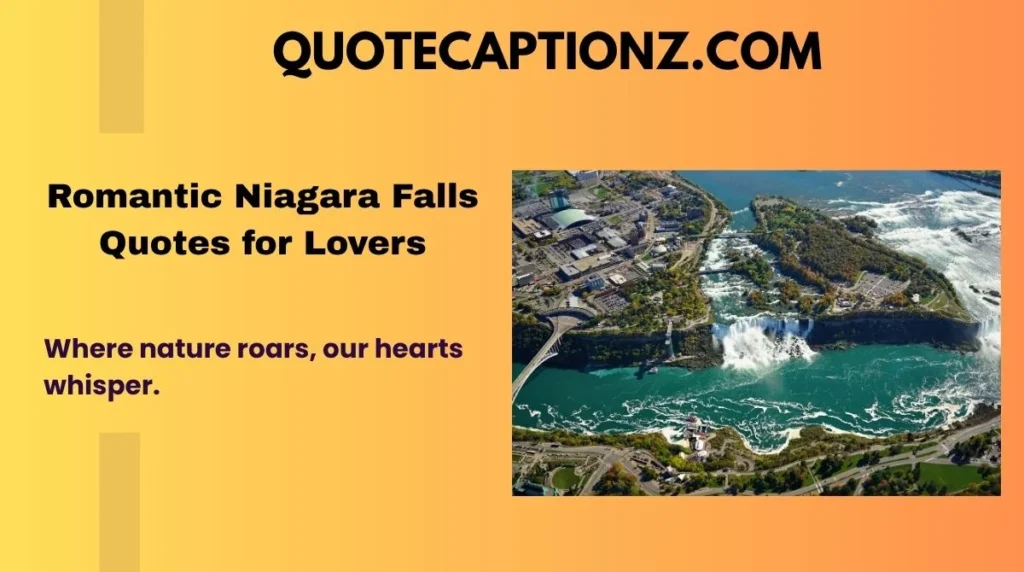 Romantic Niagara Falls Quotes for Lovers