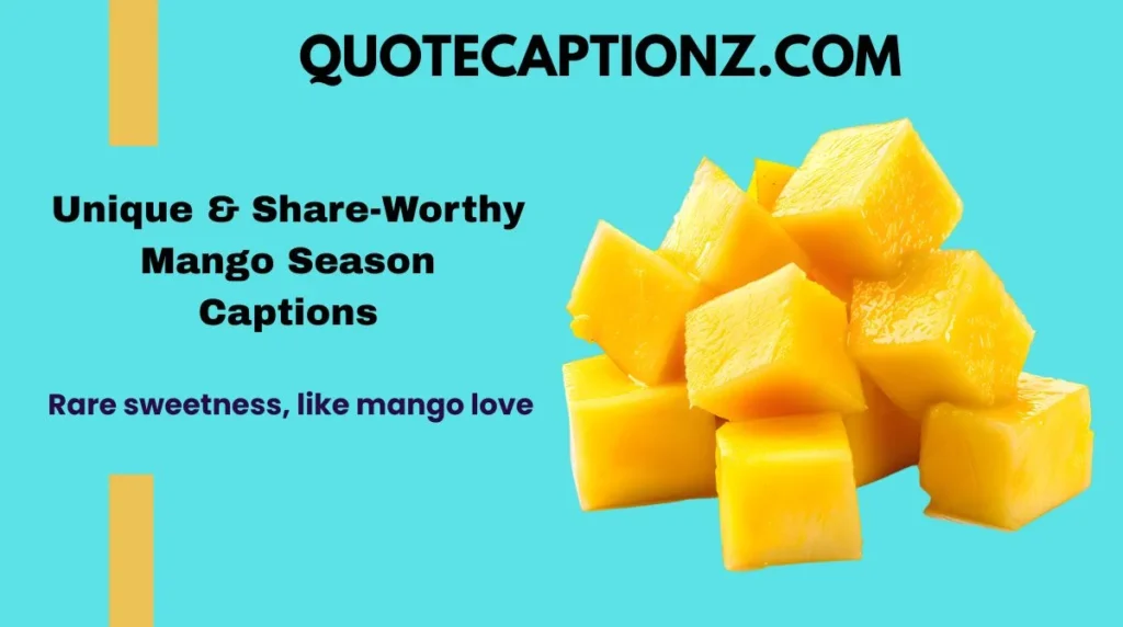 Unique & Share-Worthy Mango Season Captions
