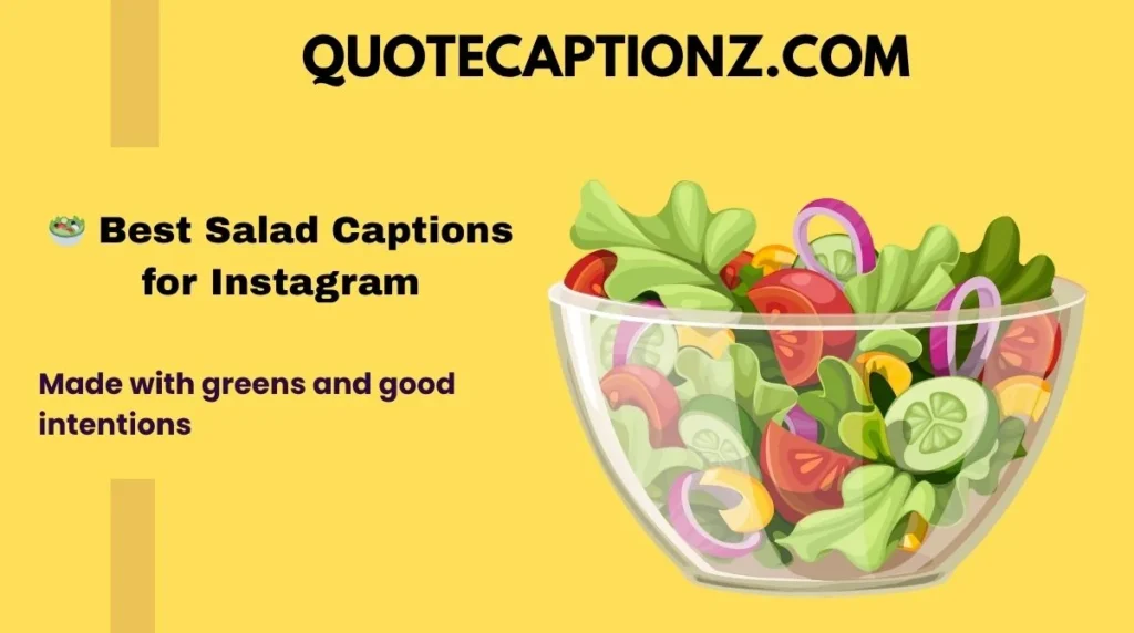 🥗 Best Salad Captions for Instagram